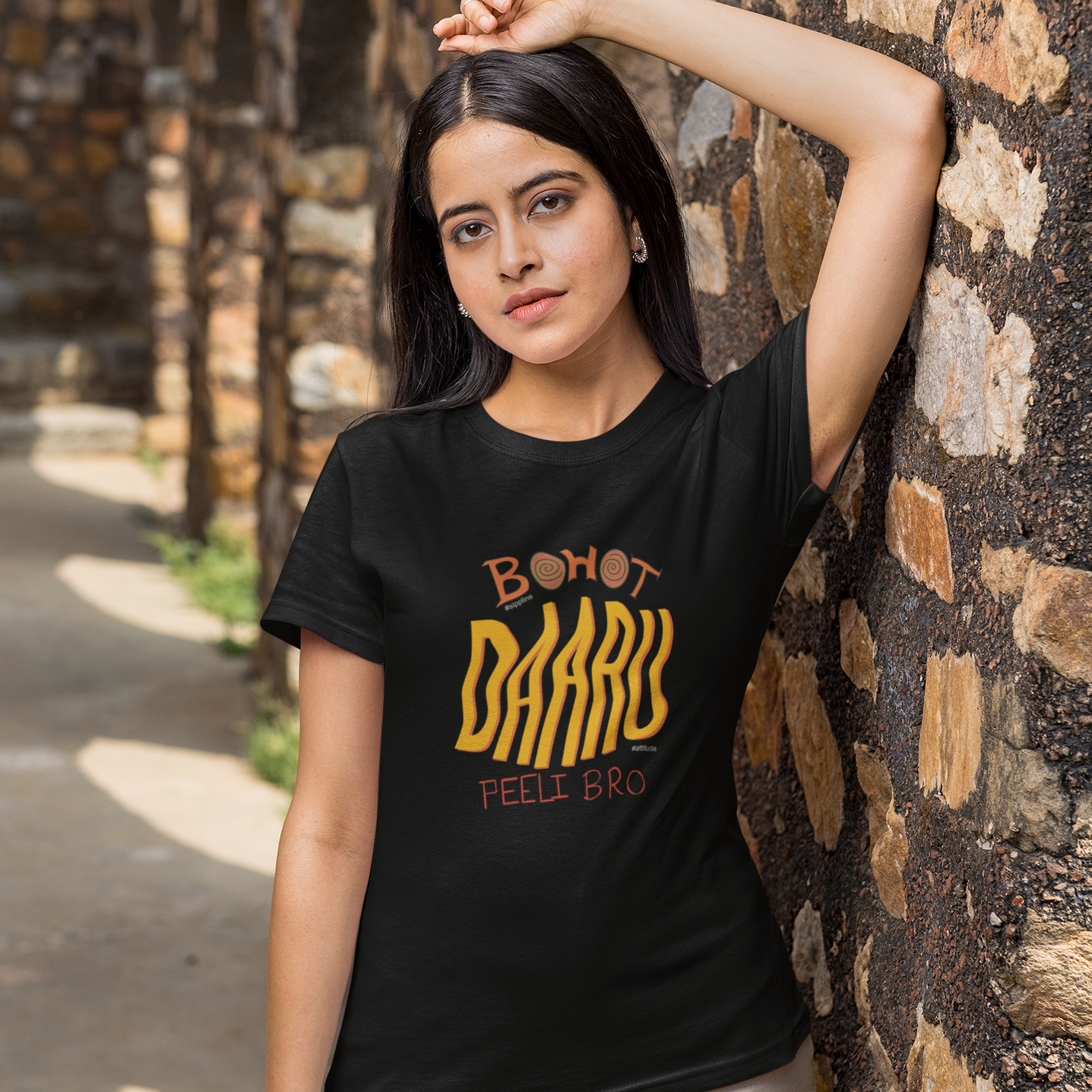 Sippline Unisex Cotton T-Shirt 01 Bahut Daaru Peeli Shark Tank