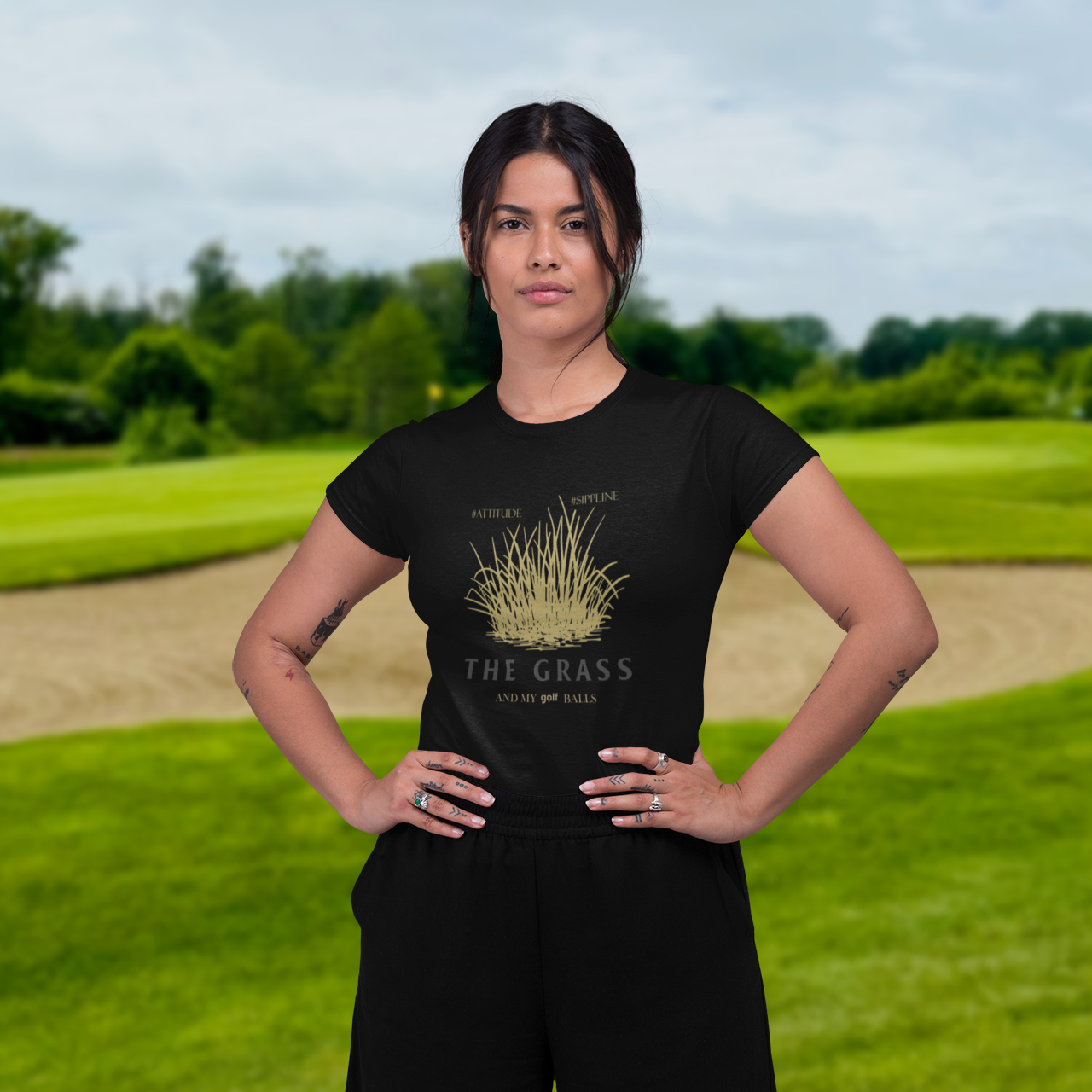 Sippline Digital Print Unisex Cotton T-Shirt 22 Bhai Kya Kar Raha Hai Yar Tu Ashneer Grover Golf - The Grass