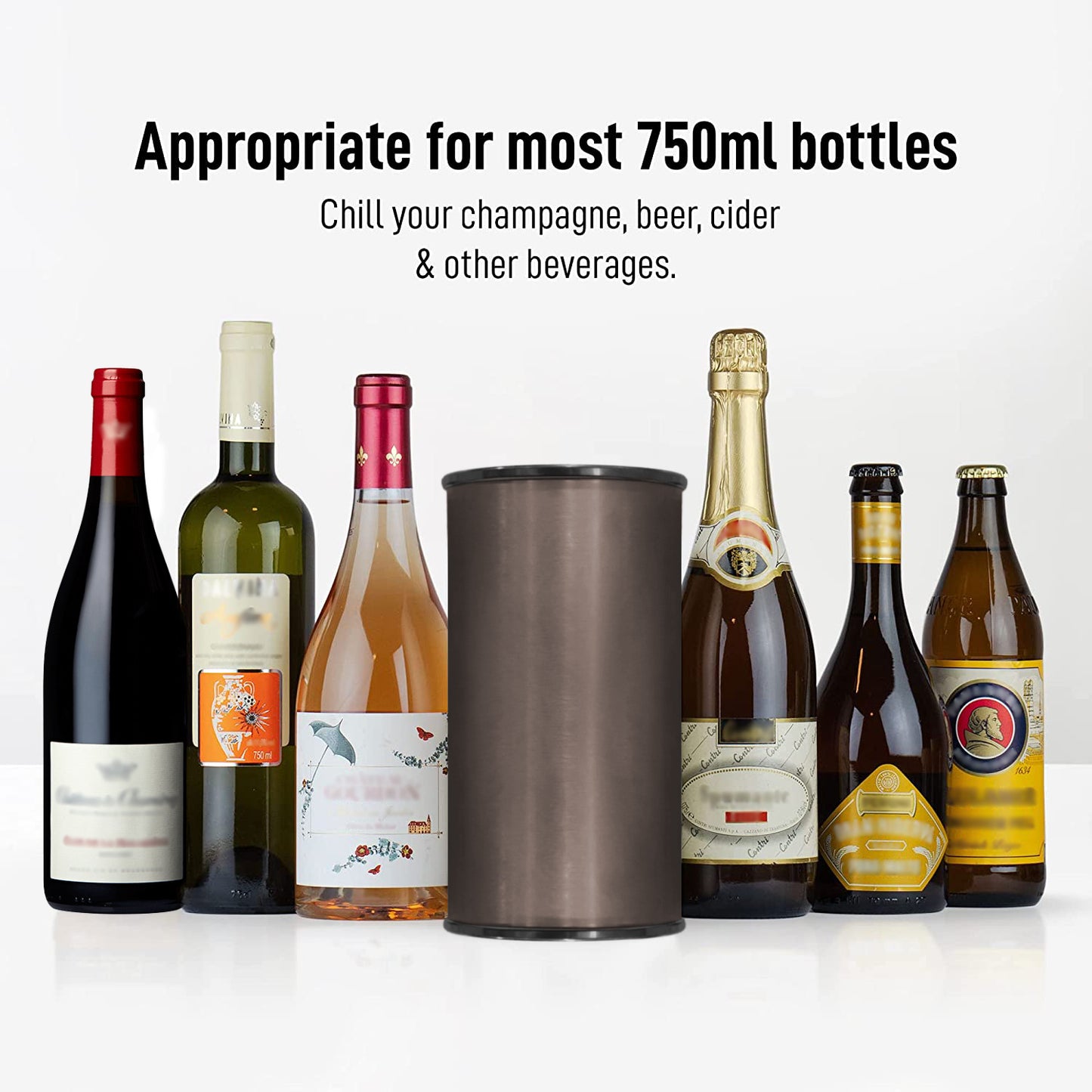 Sippline Glacier Table top Champagne/ Wine Chiller, Premium Aluminium Wine Cooler Bucket